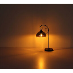 Luminosa Lighting Luminosa Cottage Multi Arm Pendant Ceiling Light Matt Black Smoke Glass Shade 5X E27 - thumbnail 4
