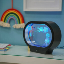 Mood Night Light Colour Changing Table Lamp Led Aquarium Sensory Tank Jellyfish - thumbnail 2