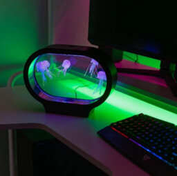 Mood Night Light Colour Changing Table Lamp Led Aquarium Sensory Tank Jellyfish - thumbnail 3