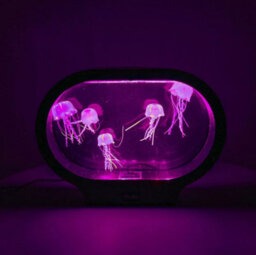 Mood Night Light Colour Changing Table Lamp Led Aquarium Sensory Tank Jellyfish - thumbnail 4