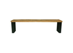 Buttercup Farm Induse Bench - Mango Wood/iron - L44 X W160 X H45 Cm - Mango Pp Saw Finish - thumbnail 2