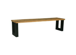 Buttercup Farm Induse Bench - Mango Wood/iron - L44 X W160 X H45 Cm - Mango Pp Saw Finish - thumbnail 3