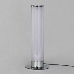 Litecraft Chrome Galaxy Glow Kids Led Cylinder Table Lamp - thumbnail 4