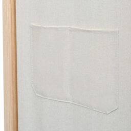 Walplus Cream 3-Panel Room Divider 120X170X4 Cm Fabric Privacy Screen - thumbnail 5