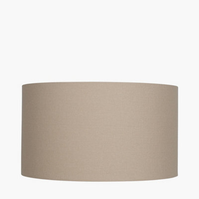 Pacific Lifestyle 45Cm Taupe Table Lampshade Cream Drum Floor Lamp Shade - image 1