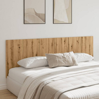 Berkfield Wall Headboard Artisian Oak 240X1.5X80 Cm Engineered Wood - image 1