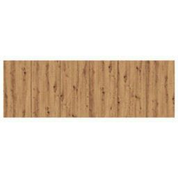 Berkfield Wall Headboard Artisian Oak 240X1.5X80 Cm Engineered Wood - thumbnail 3