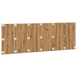 Berkfield Wall Headboard Artisian Oak 240X1.5X80 Cm Engineered Wood - thumbnail 4