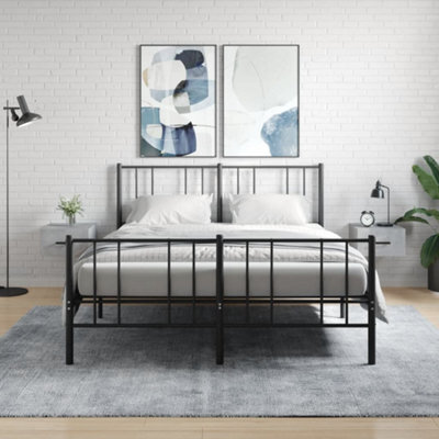 Berkfield Wall-Mounted Bedside Cabinets 2 Pcs Concrete Grey 35X35X20 Cm - image 1