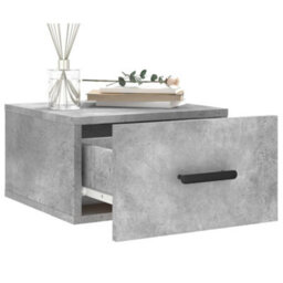 Berkfield Wall-Mounted Bedside Cabinets 2 Pcs Concrete Grey 35X35X20 Cm - thumbnail 4