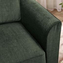 Furniturebox Uk Logan Moss Green Fabric 2 Seater Sofa - thumbnail 5