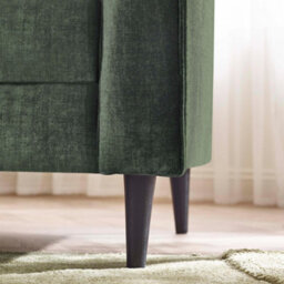 Furniturebox Uk Logan Moss Green Fabric 2 Seater Sofa - thumbnail 6