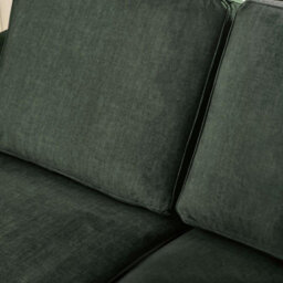 Furniturebox Uk Logan Moss Green Fabric 2 Seater Sofa - thumbnail 4