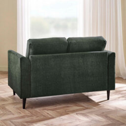 Furniturebox Uk Logan Moss Green Fabric 2 Seater Sofa - thumbnail 3