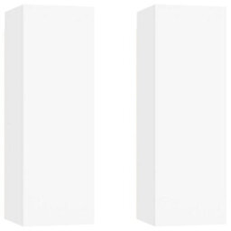 Berkfield 6 Piece Tv Cabinet Set White Engineered Wood - thumbnail 7