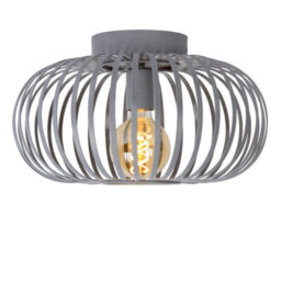 Lucide Manuela Vintage Flush Ceiling Light 39.5Cm- 1Xe27 - Grey - thumbnail 6