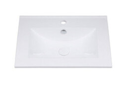Impact Furniture Freestanding Bathroom Vanity Unit 600mm Sink Cabinet With Basin Oak Effect Storage Classic - thumbnail 8