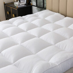 CHILIMILII Microfibre Mattress Toppers 5Cm Deep Thick Elastic Corner Box Stitched Soft Hotel Quality Anti Allergenic Mattress Protector - thumbnail 4