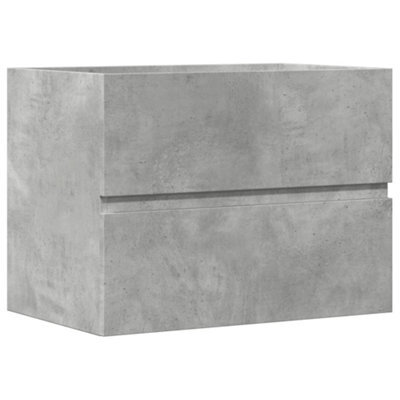 Berkfield Durable Bathroom Cabinet Concrete Grey 60X38.5X45 Cm Engineered Wood - image 1