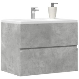 Berkfield Durable Bathroom Cabinet Concrete Grey 60X38.5X45 Cm Engineered Wood - thumbnail 2