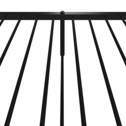 Berkfield Metal Bed Frame With Headboard And Footboard Black 90X190 Cm 3Ft Single - thumbnail 8