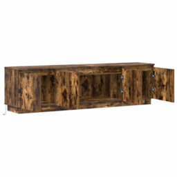 Berkfield Modern Tv Cabinet With Led Smoky Oak 180X38X49 Cm Engineered Wood - thumbnail 6