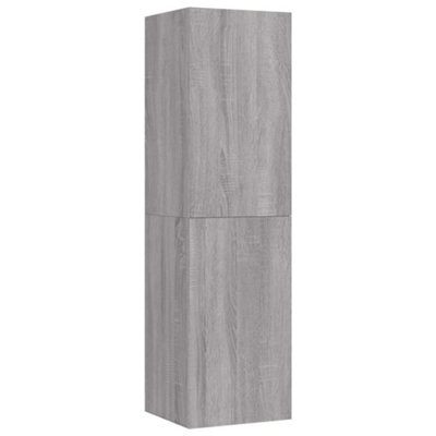 Berkfield Classic Wall-Mounted Tv Cabinet Grey Sonoma 30.5X30X110 Cm - image 1