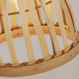 Lighting Collection Bamboo Table Lamp - thumbnail 4