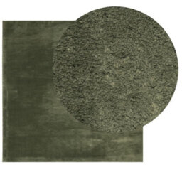 Berkfield Rug Huarte Short Pile Soft And Washable Forest Green 120X120 Cm - thumbnail 3