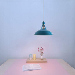 Ledsone Vintage Industrial Pendant Light E27 Barn Slotted Blue For Living Room Kitchen Restaurant Cafe Ceiling - thumbnail 6