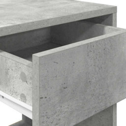 Berkfield Bedside Cabinet With Drawer Concrete Grey 35X34X66.5 Cm - thumbnail 8