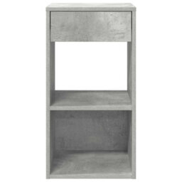 Berkfield Bedside Cabinet With Drawer Concrete Grey 35X34X66.5 Cm - thumbnail 4