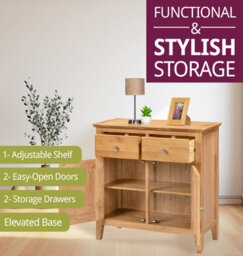 Hallowood Furniture Hereford Oak Small Sideboard - thumbnail 6