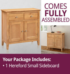 Hallowood Furniture Hereford Oak Small Sideboard - thumbnail 8
