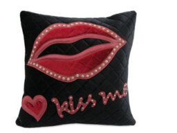 Intimates Soft Velvet Cushion, Zip Closure, Machine Washable - Red