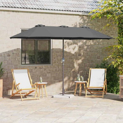 Berkfield Garden Parasol Anthracite Powder-Coated Steel - image 1