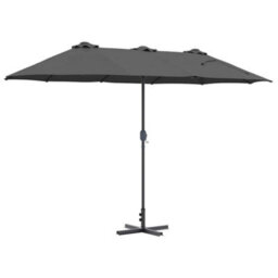 Berkfield Garden Parasol Anthracite Powder-Coated Steel - thumbnail 8