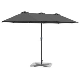 Berkfield Garden Parasol Anthracite Powder-Coated Steel - thumbnail 3