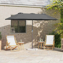 Berkfield Garden Parasol Anthracite Powder-Coated Steel