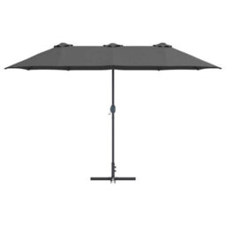Berkfield Garden Parasol Anthracite Powder-Coated Steel - thumbnail 5