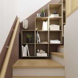 GoodHome Konnect Oak Effect 2 Shelf Cube Bookcase, (H)696mm (W)354mm - thumbnail 6