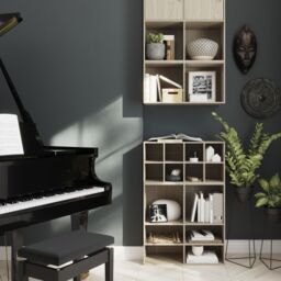 GoodHome Konnect Oak Effect 2 Shelf Cube Bookcase, (H)696mm (W)354mm - thumbnail 5