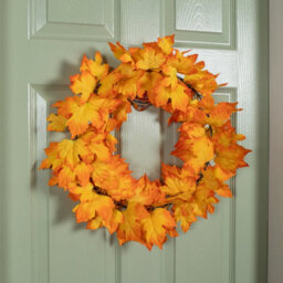 Samuel Alexander 50Cm Hanging Bright Autumn Faux Wreath - thumbnail 3