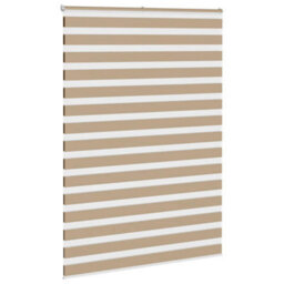 Berkfield Zebra Blind Sand Brown 160X230 Cm Fabric Width 155.9 Cm Polyester - thumbnail 3