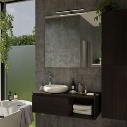 GoodHome Craven Matt Black Wired Led Bathroom Wall Light - thumbnail 4