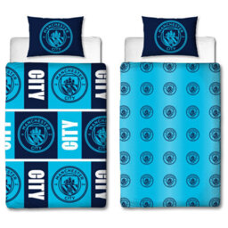 MAN CITY Manchester City Fc Flashy Single Duvet Cover - thumbnail 1