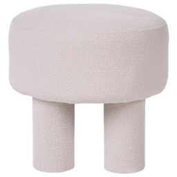 Beliani Footstool Canby Boucle Off-White - thumbnail 4