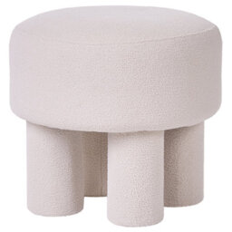 Beliani Footstool Canby Boucle Off-White - thumbnail 3