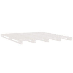Vidaxl Pallet Bed Without Mattress White 200X200 Cm Solid Wood Pallet Beds - thumbnail 4
