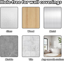 5 Pack Adhesive Towel Holder, Self-Adhesive Bathroom Hook, Kitchen Towel Hook, For Bath Towels And Dish Towels - thumbnail 4